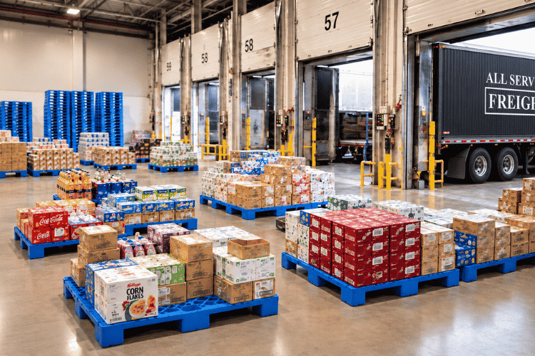 Food and beverage freight shipping and logistics