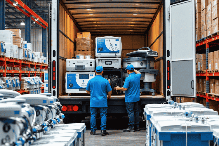 Medical supplies freight shipping and logistics